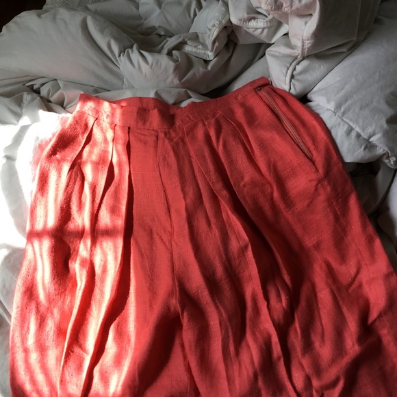 Vintage Coral Culottes - Picture 3 of 4